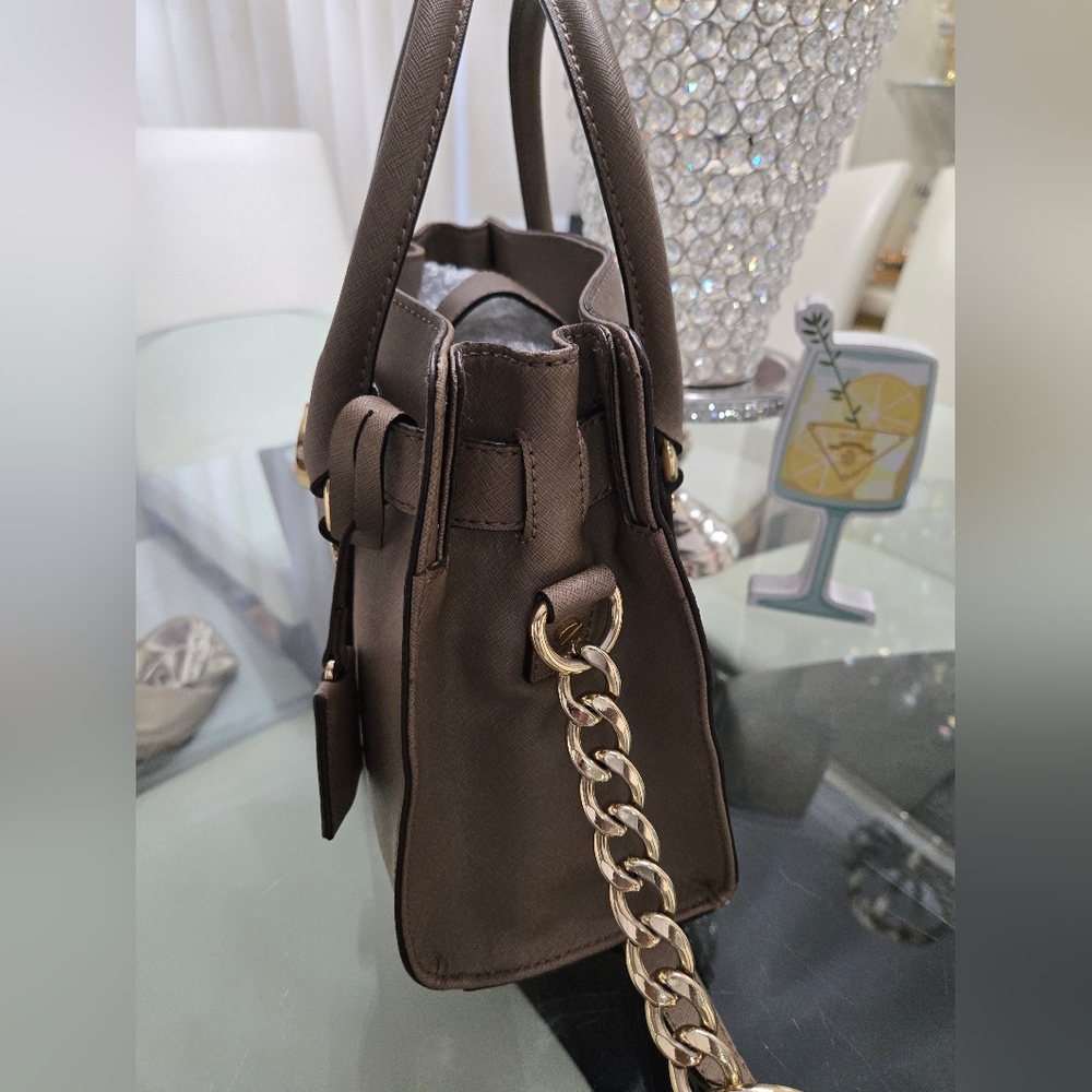 Michael Kors Hamilton Taupe Satchel - Picture 5 of 16